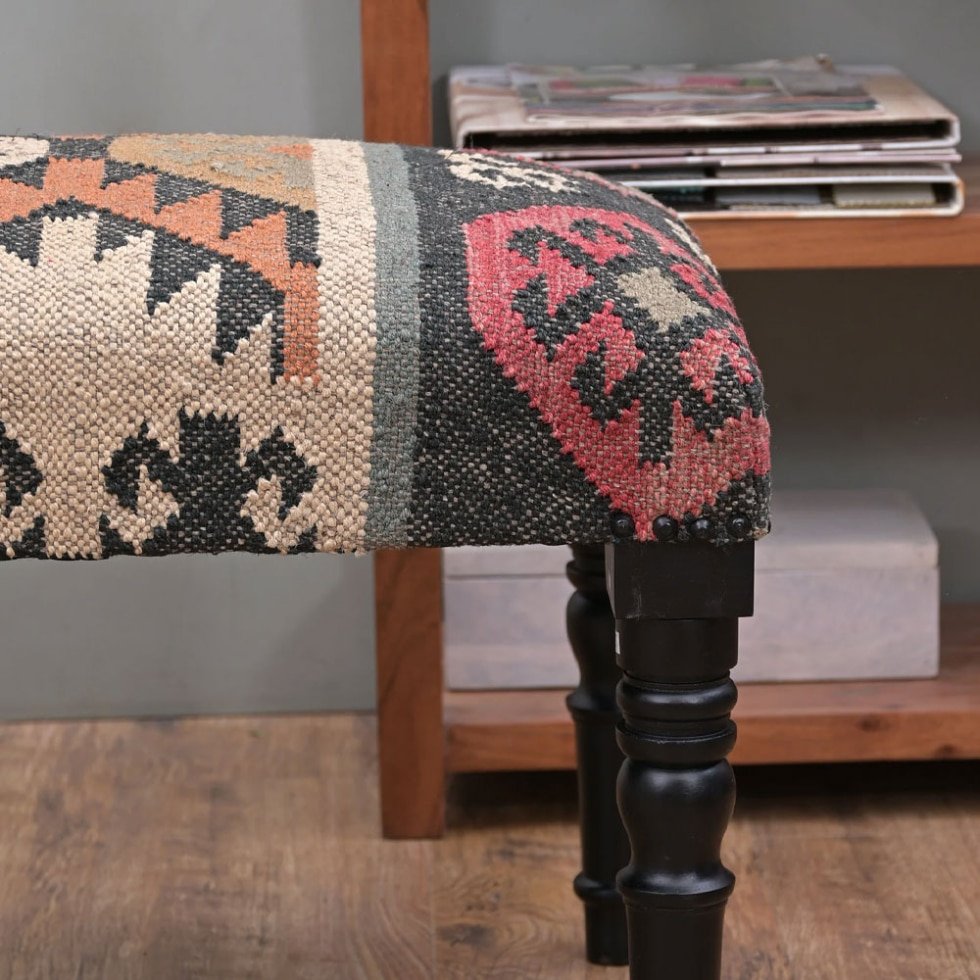 Banc ottoman en kilim navajo