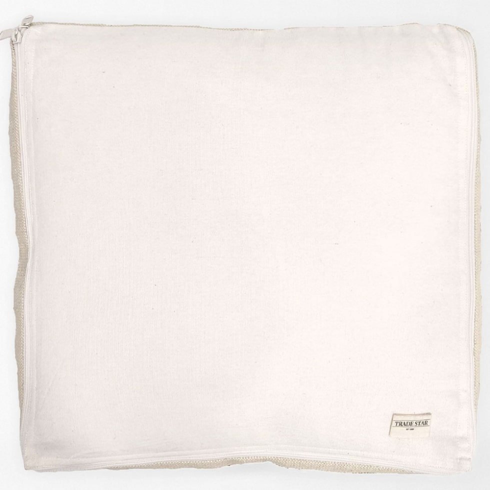 Pouf Kilim marocain blanc