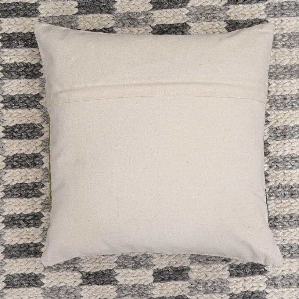 20x20 ivoire oreiller kilim orné