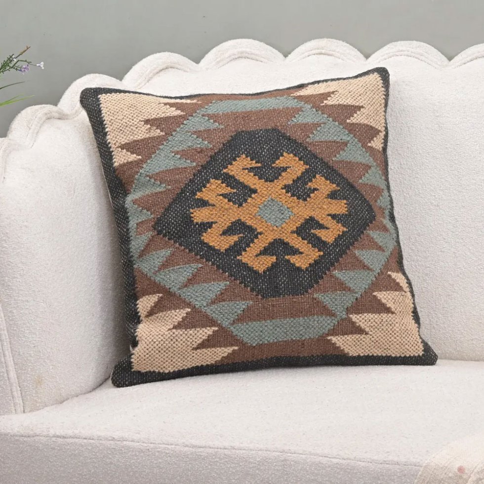 20x20 oreiller kilim tribal