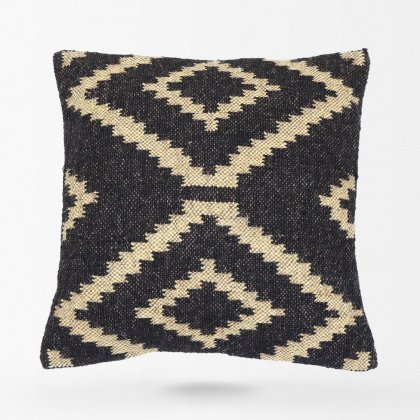 Oreillers kilim en diamant noir