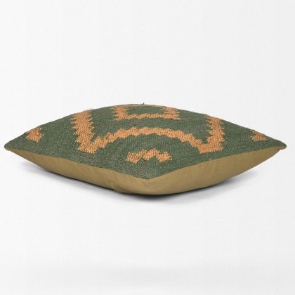 Coussins kilim à diamants verts