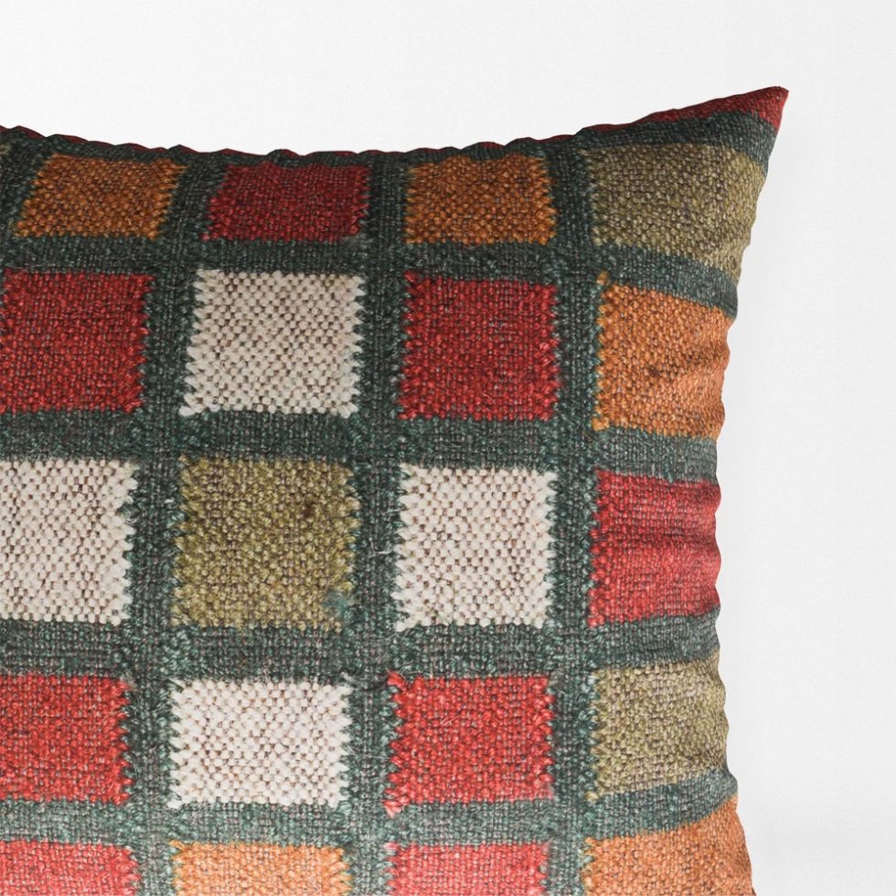 Coussins en kilim à motifs carrés