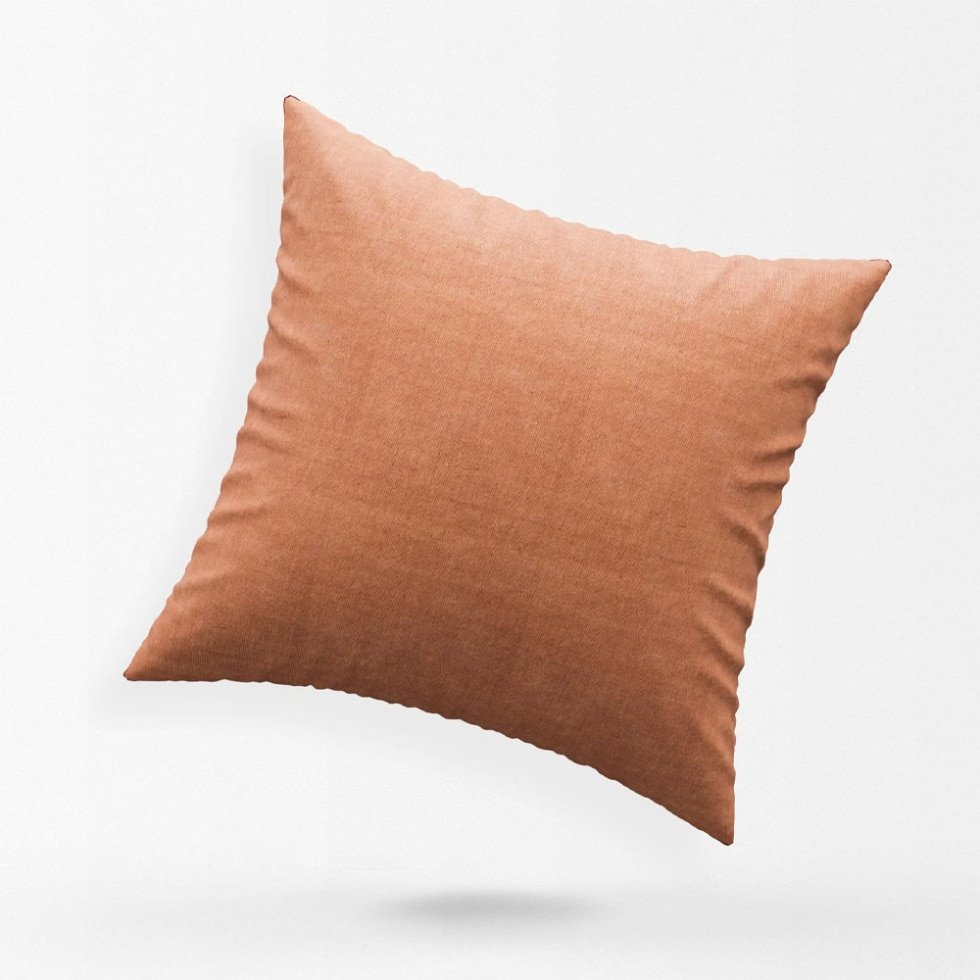 Coussins en kilim blanc et marron